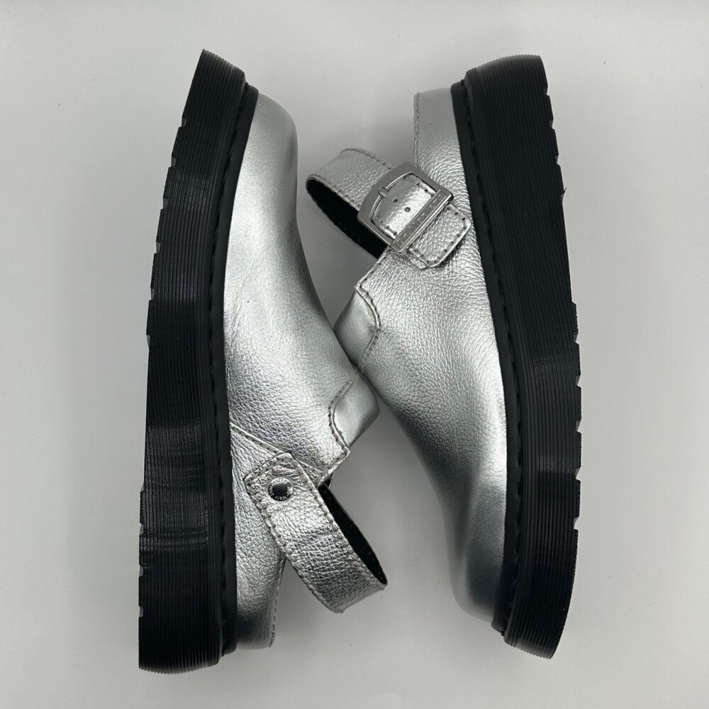 Women's Dr. Marten's Laketen Size 9 Metallic Leather Sling Back Shoes - Picture 7 of 10